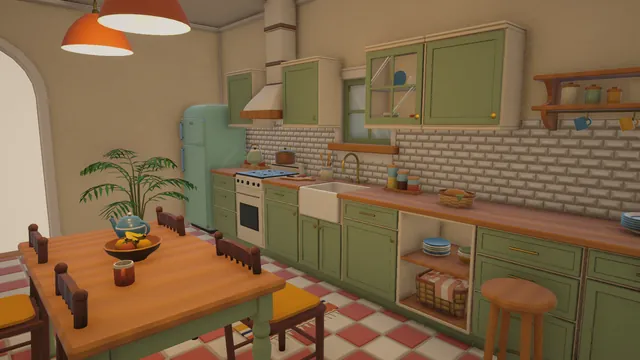 Kitchen interior in Unity URP